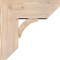 Ekena Millwork Thorton Slat Smooth Bracket w/ Offset Brace, Douglas Fir, 7 1/2"W x 18"D x 18"H BKT0806X18X18THR06SDF - alternate 3